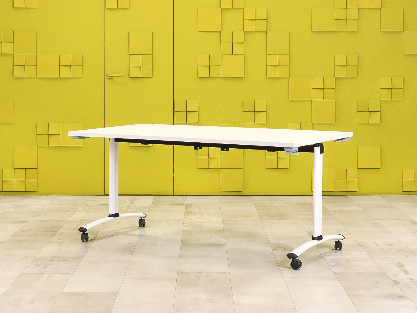 Офисный стол прямой 1600x800 ЛДСП Белый Импорт_СППБ-261223