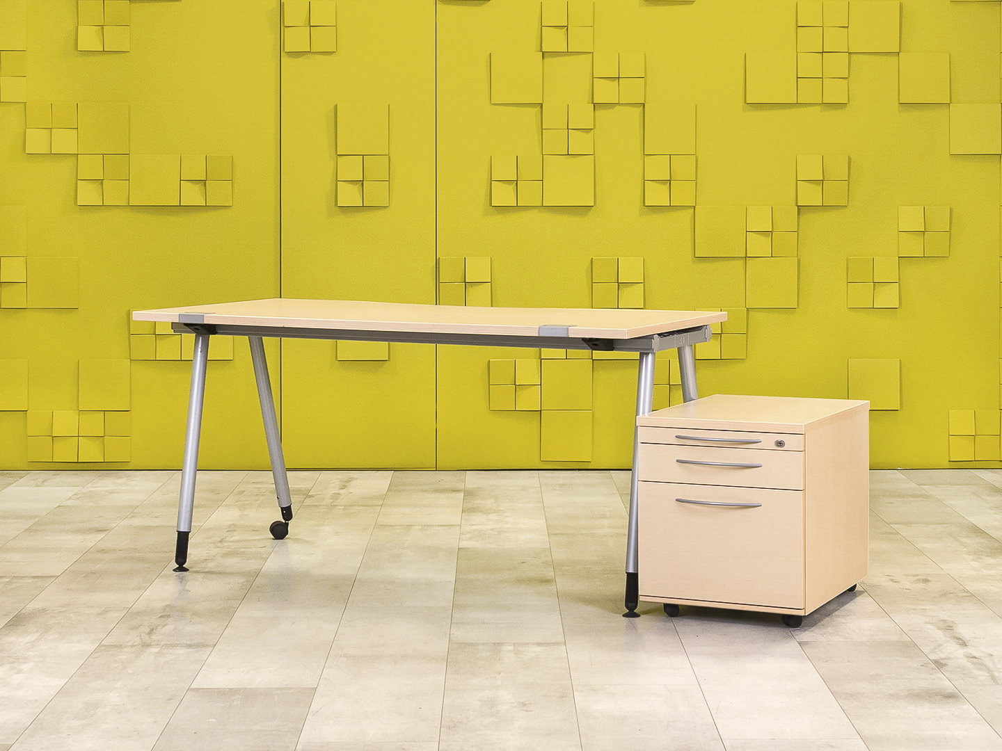 Комплект офисной мебели на 1 человека Koenig Neurath ЛДСП Клен Германия_СПЭВТ-171024