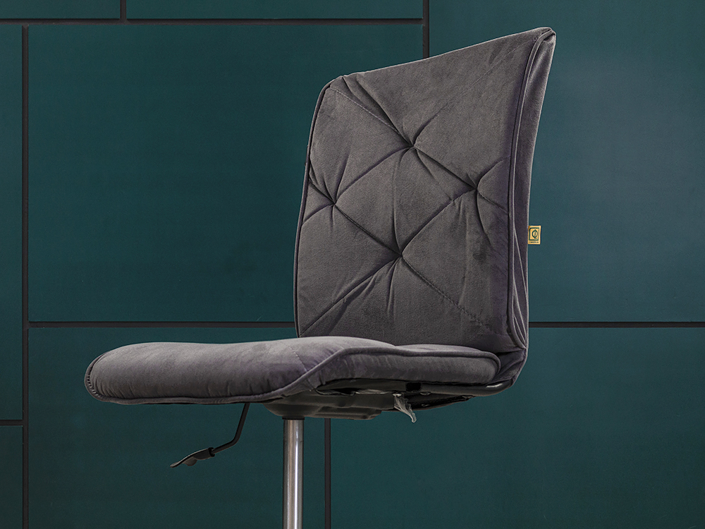 Офисное кресло для персонала на колесах Монро NEO-26 серый Ткань Серый Россия_КПТС1-12082