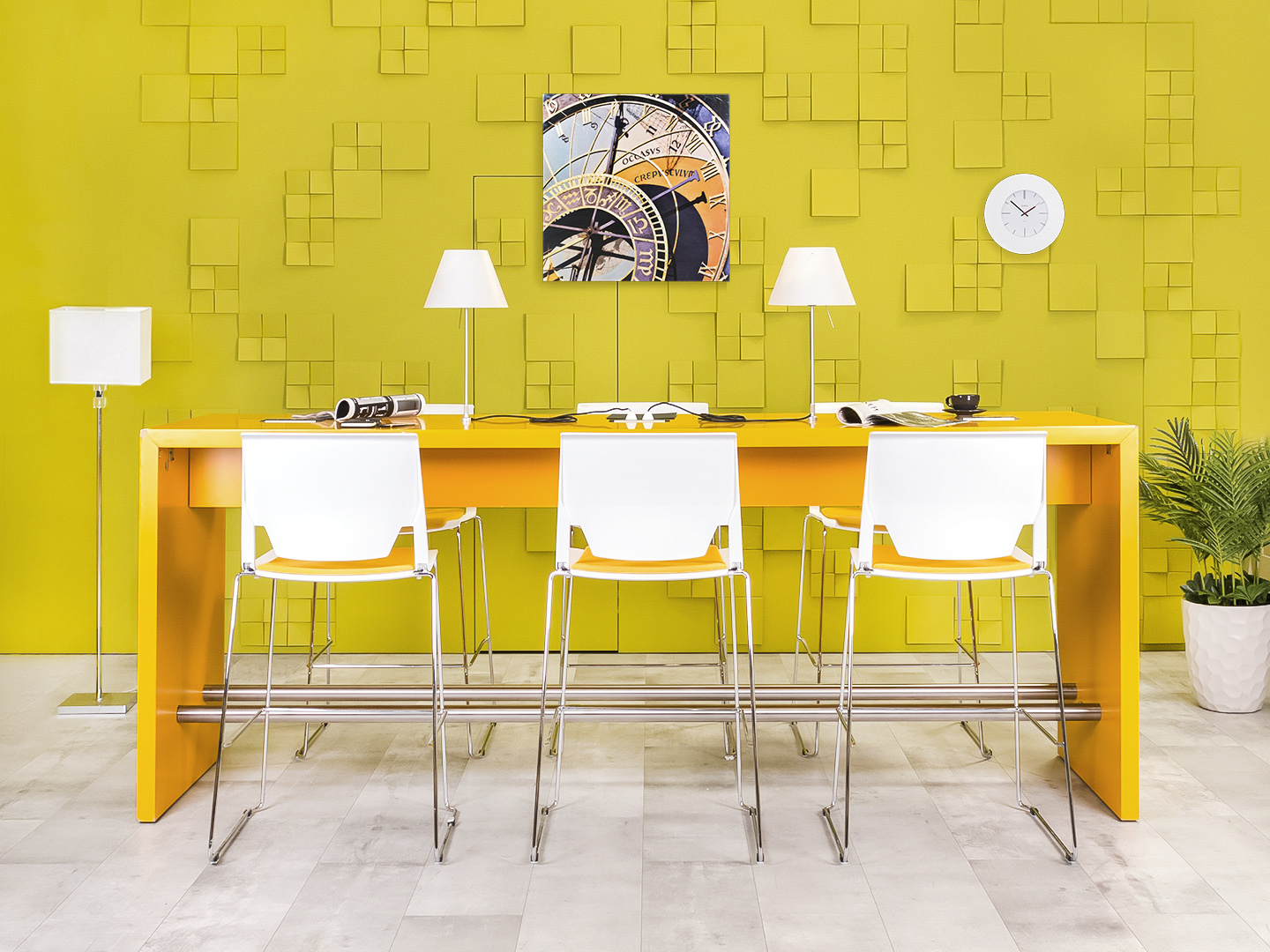 Обеденный стол МДФ Жёлтый Россия  СГПЖ-261023