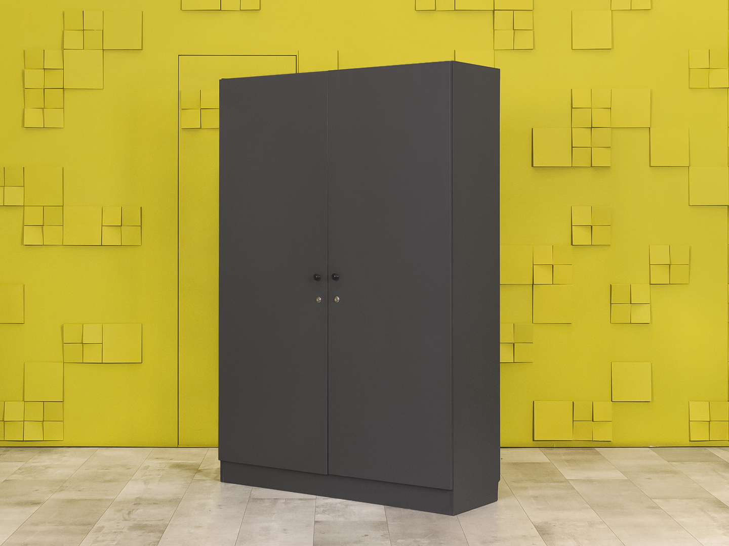 Шкаф для документов офисный ЛДСП Серый Россия  ШД2ДС-18075