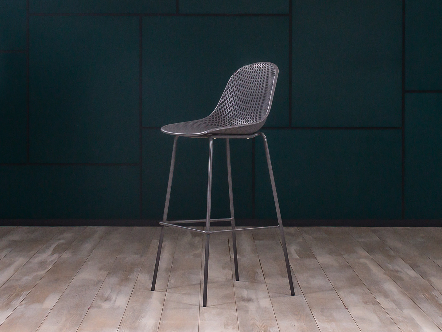 Офисный стул на ножках Quinby La Forma Пластик Серый Испания_УНПС-220523