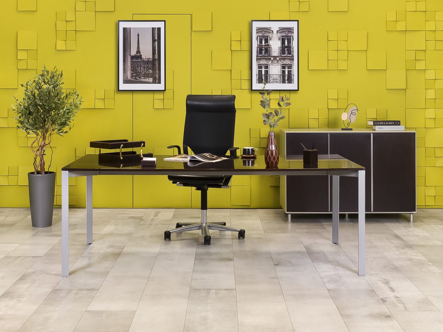 Стол для руководителя BENE 2000x1000 ЛДСП Венге Австрия_СРПЕК-051223