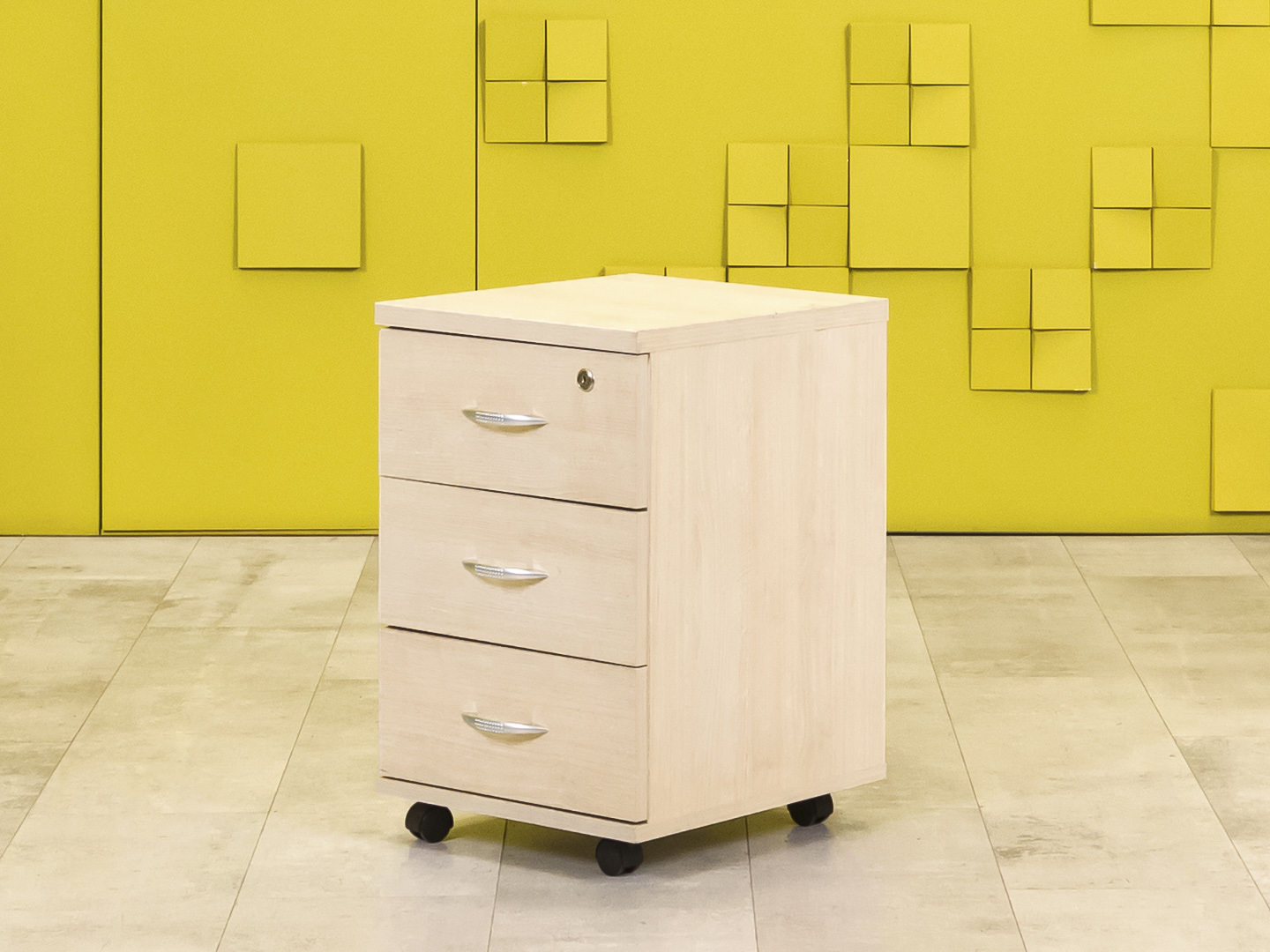 Офисная тумба выкатная ЛДСП Клен  ТВ3ЯВ-26036