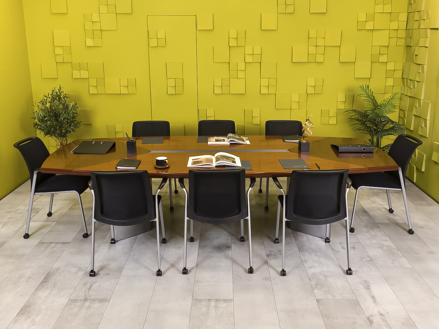 Офисный стол для переговоров ORA Шпон Вишня Италия  СГОШ-22016