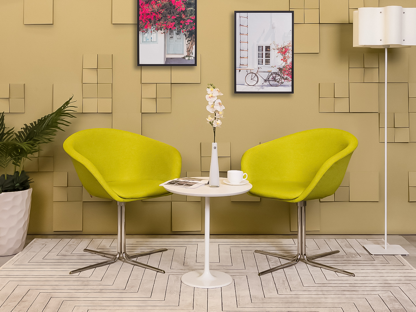 Мягкое кресло ARPER Ткань Зелёный Италия  КНТЗ-30016