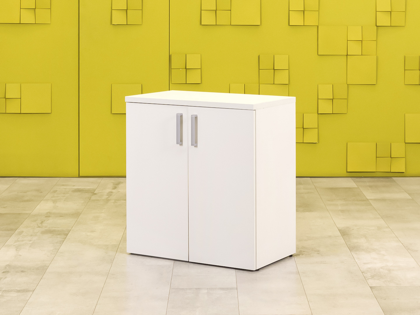 Офисная тумба для оргтехники  ЛДСП Белый  ТО2ДБ-26016