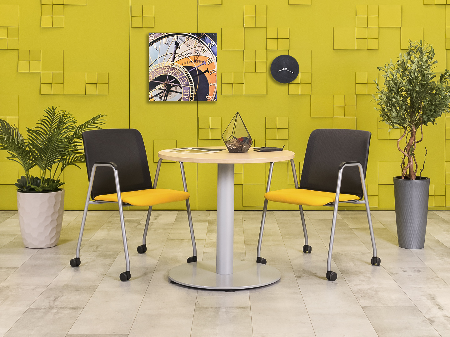 Обеденный стол HAWORTH ЛДСП Зебрано Германия  СГКЗ1-29105