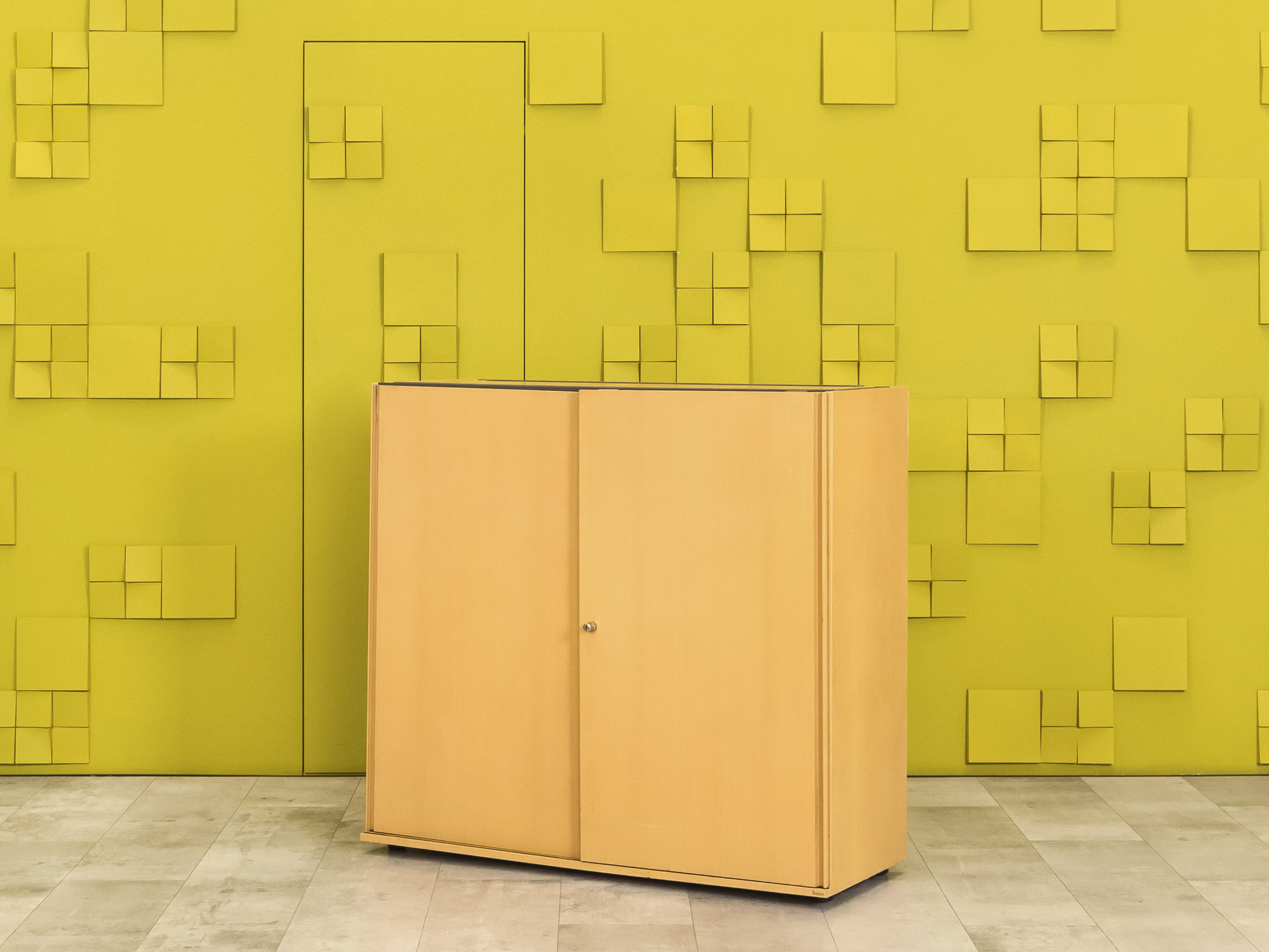 Шкаф для документов офисный  BENE ЛДСП Бук Австрия  ШД2ДВ3-03025