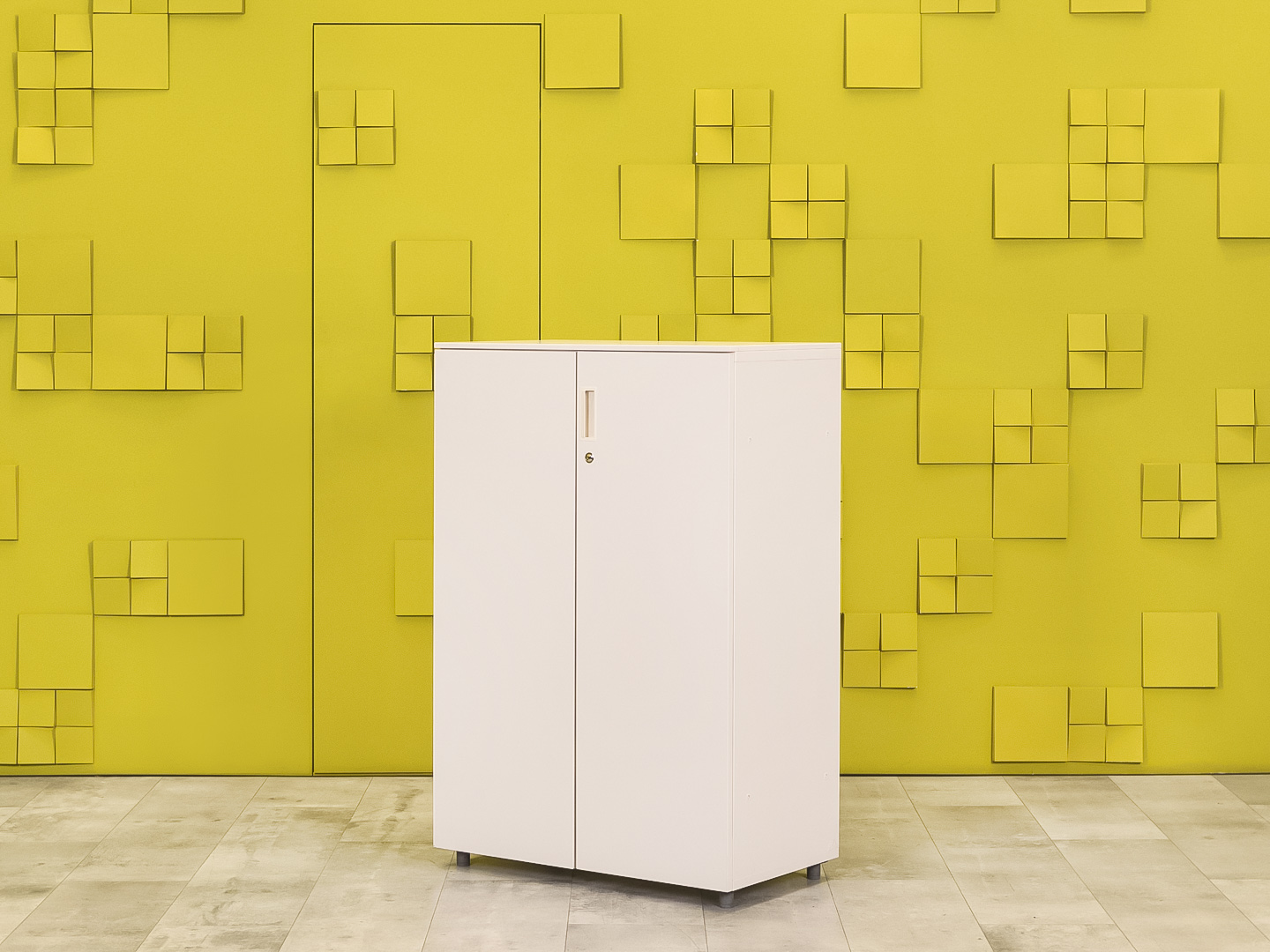 Шкаф для документов офисный Белый Швейцария Vitra ШД2ДБ-04026