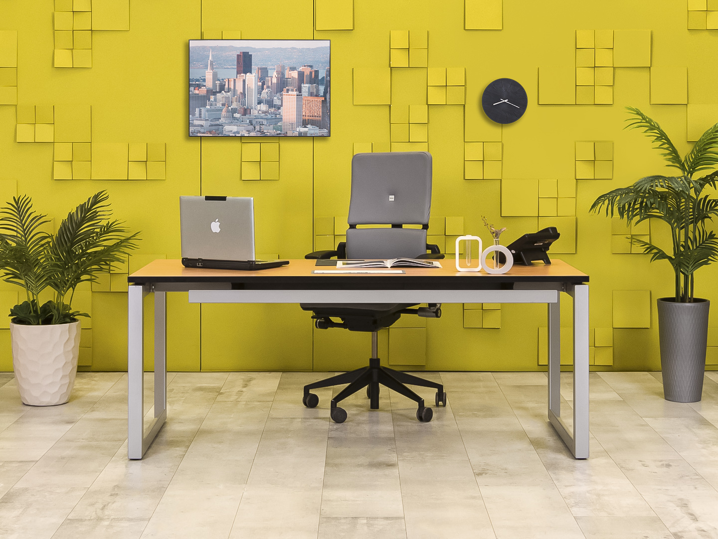Стол для руководителя  Steelcase ЛДСП Ольха Германия  СРПЛ1-30016