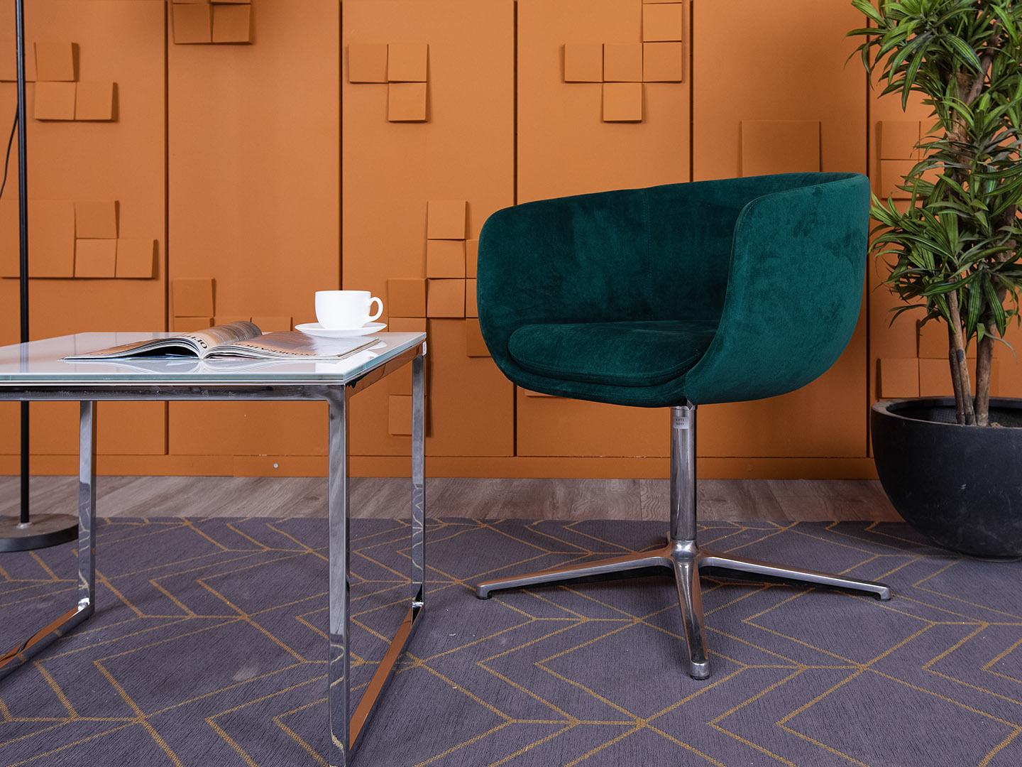 Мягкое кресло Profim Ткань Зеленый Nu 20F  (КНТЗ-06035)