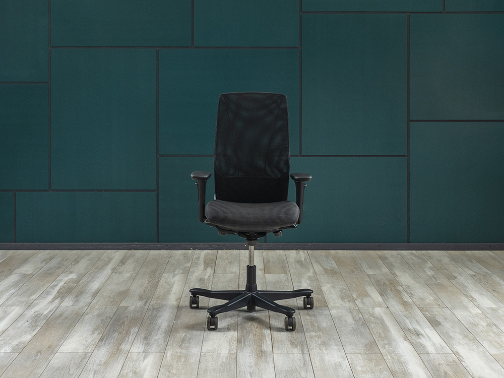 Офисное кресло для персонала на колесах Kinnarps Ткань Серый; Чёрный Швеция_КПТС-15071