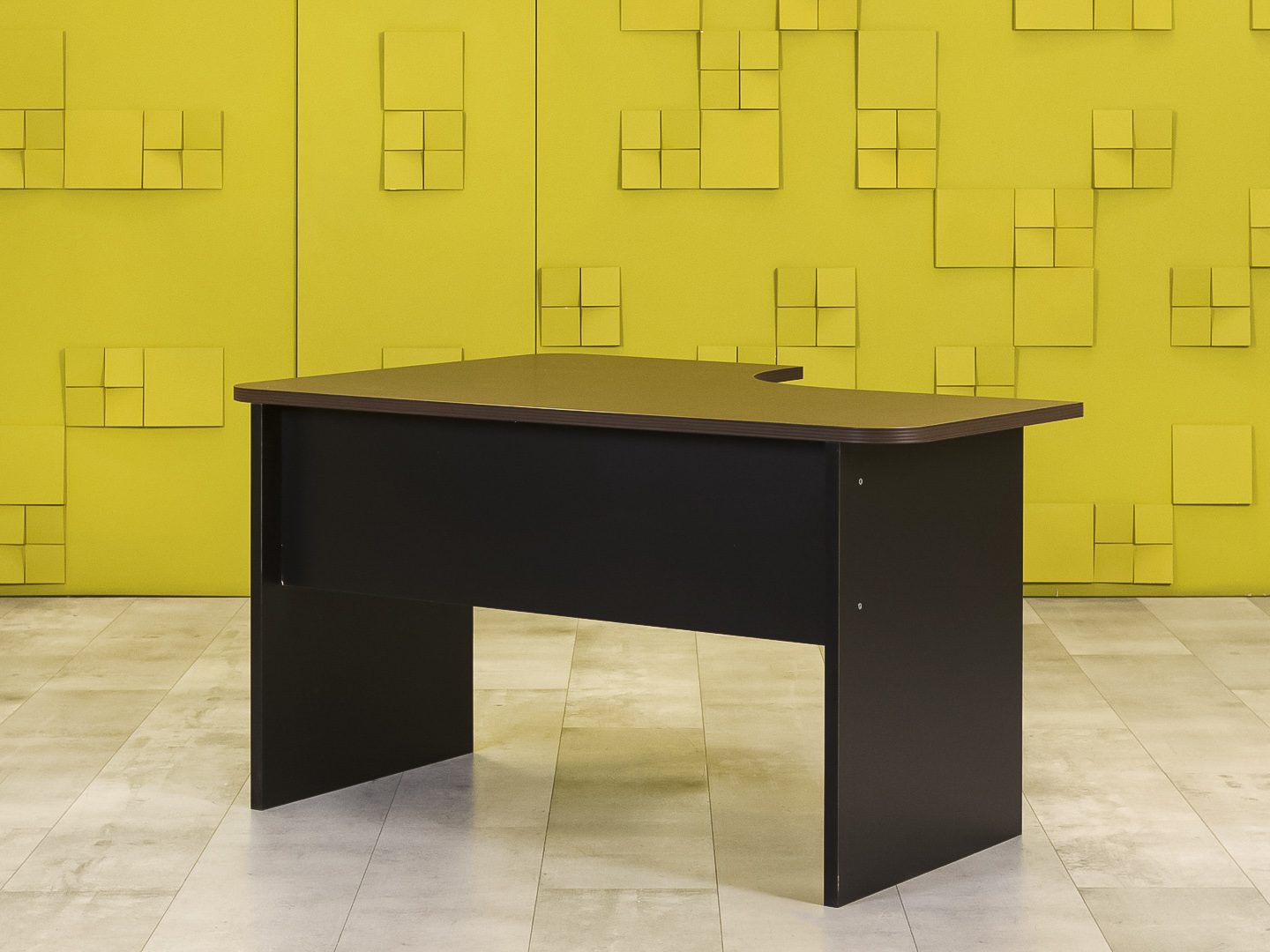 Офисный стол угловой  ЛДСП Венге  СПУЕ-19016