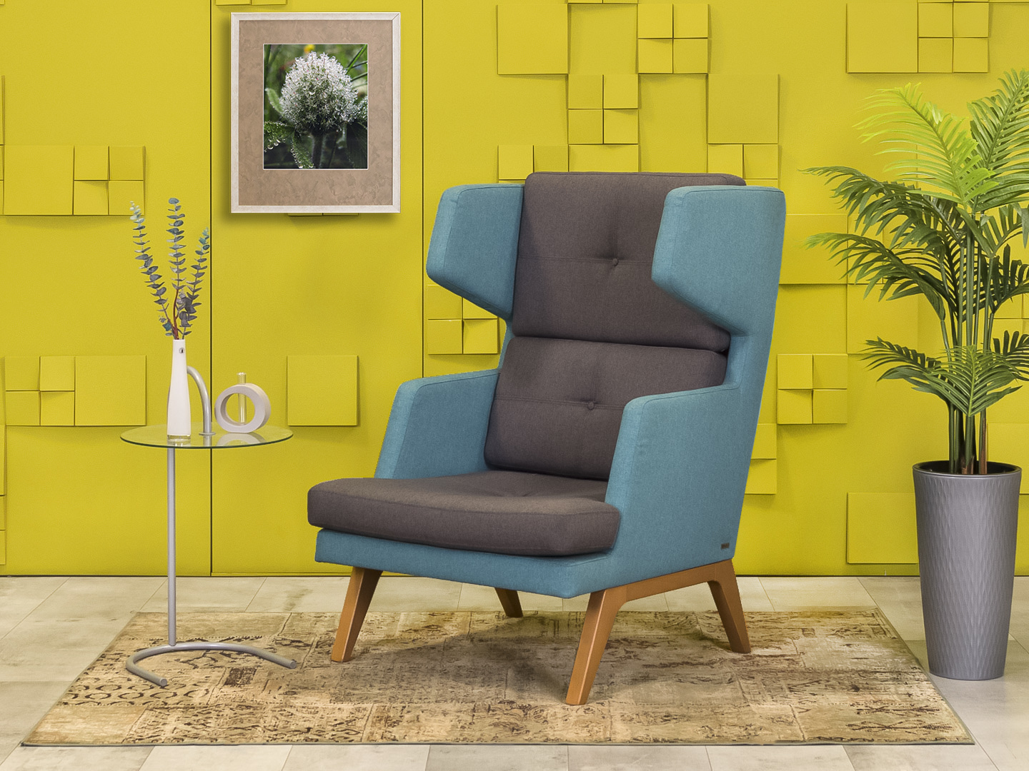 Мягкое кресло October 12 Profim Ткань Серый Польша  КНТС-26025