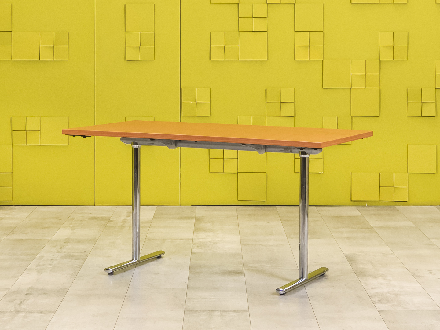 Офисный стол прямой 1400x700 ЛДСП Ольха Импорт_СППЛ-060823