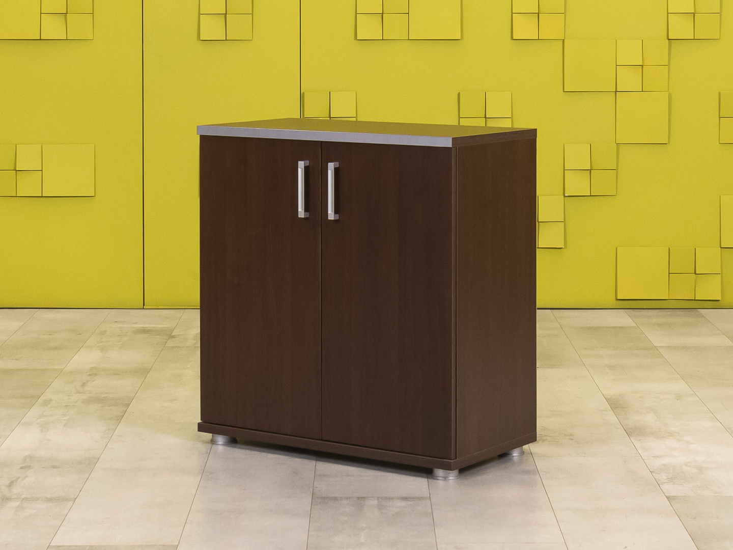 Офисная тумба для оргтехники  ЛДСП Венге  ТО2ДЕ-12125