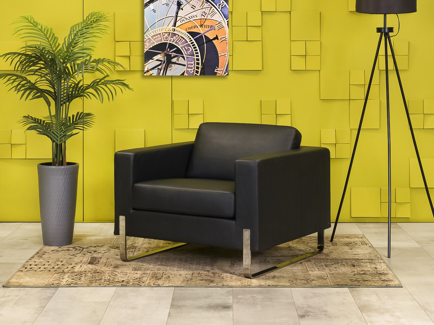 Мягкое кресло MyTurn Sofa 10 Profim Экокожа Чёрный Польша  КНКЧ-26025