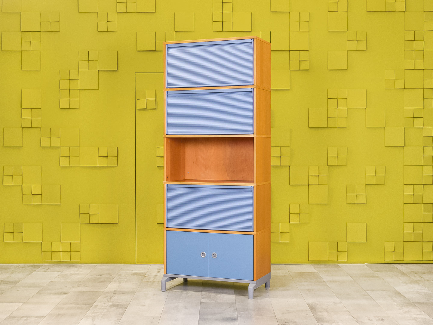 Шкаф для документов офисный IKEA ЛДСП Синий Швеция  ШДКН3-20025