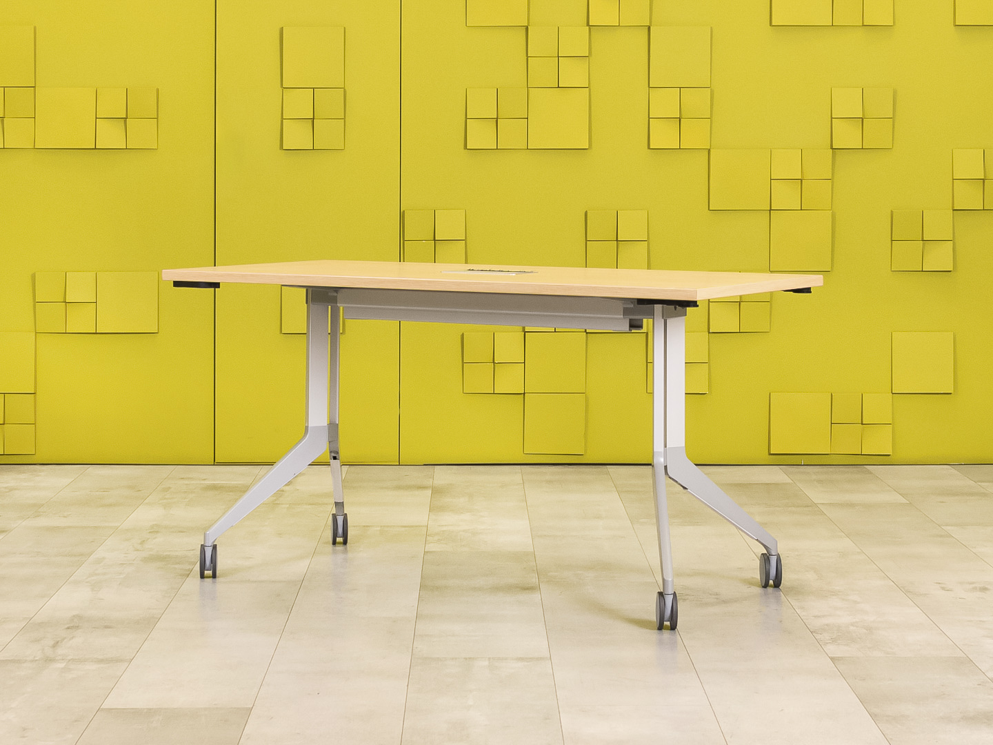 Офисный стол прямой HAWORTH ЛДСП Зебрано Германия  СППЗ-29105