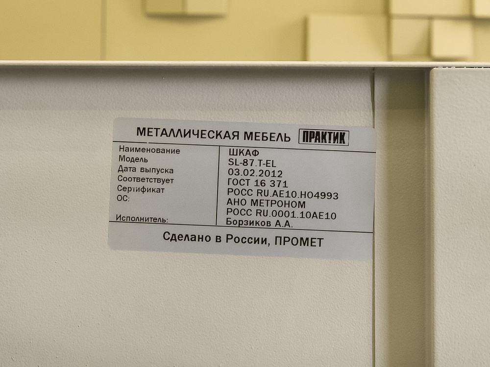 Сейф  Практик Металл Серый Россия  СЕЙФ2-21105