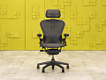 Офисное кресло руководителя на колесах Aeron B Herman Miller Сетка Серый США  КРТС-17035