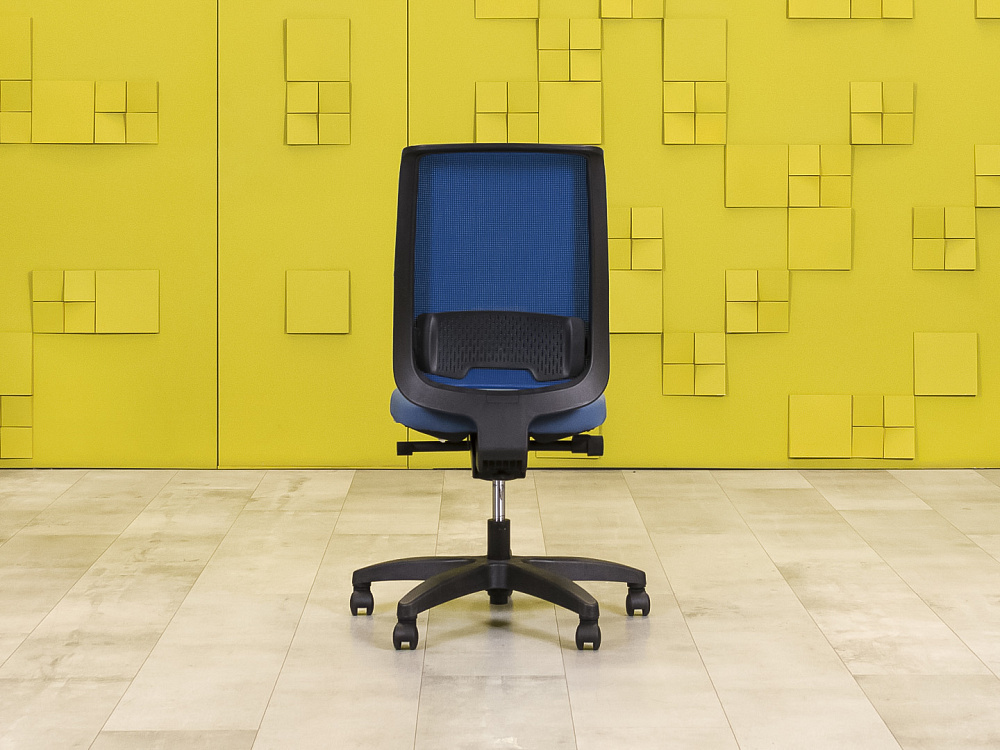 Офисное кресло для персонала на колесах Steelcase Ткань Синий Франция_КПТН-011023