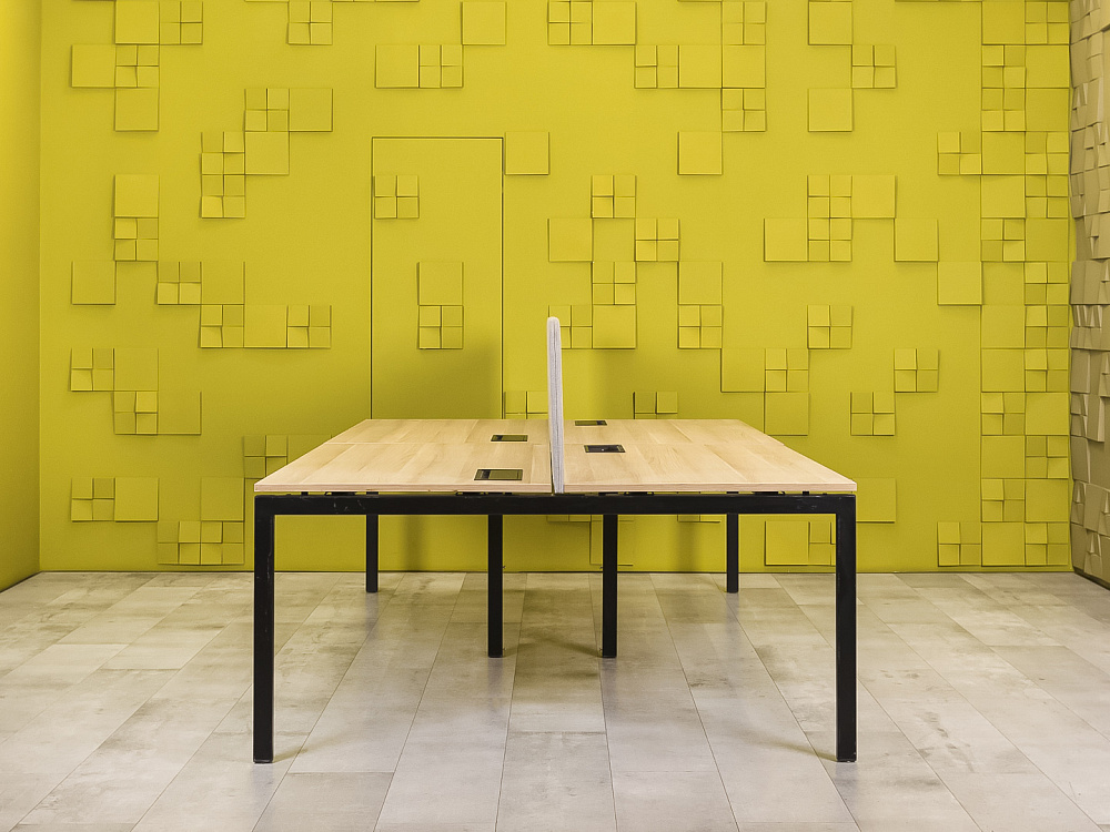 Комплект офисной мебели стол с тумбой  Kinnarps ЛДСП Зебрано Швеция  ГКЗ-14016