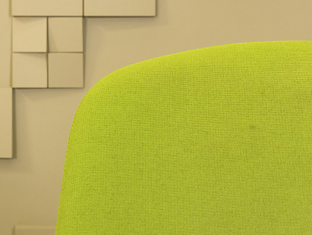 Офисное кресло для персонала на колесах Vitra Ткань Зелёный Швейцария_КПТЗ-301023