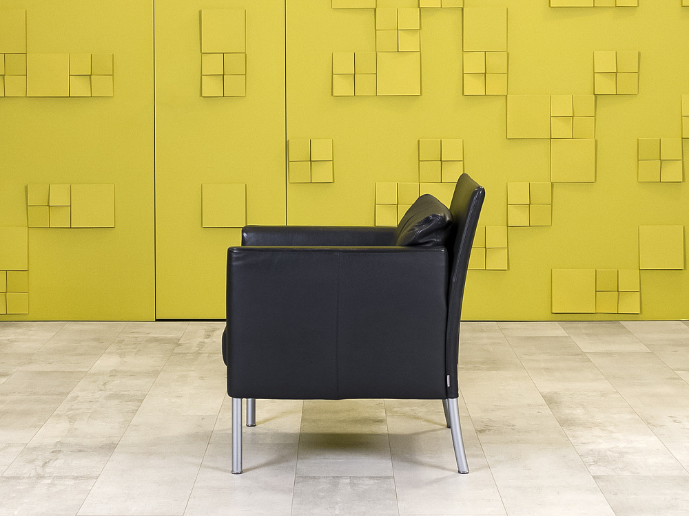 Комплект мягкой мебели WALTER KNOLL 1300x690 Кожа Чёрный Германия_ДНКЧК-190124