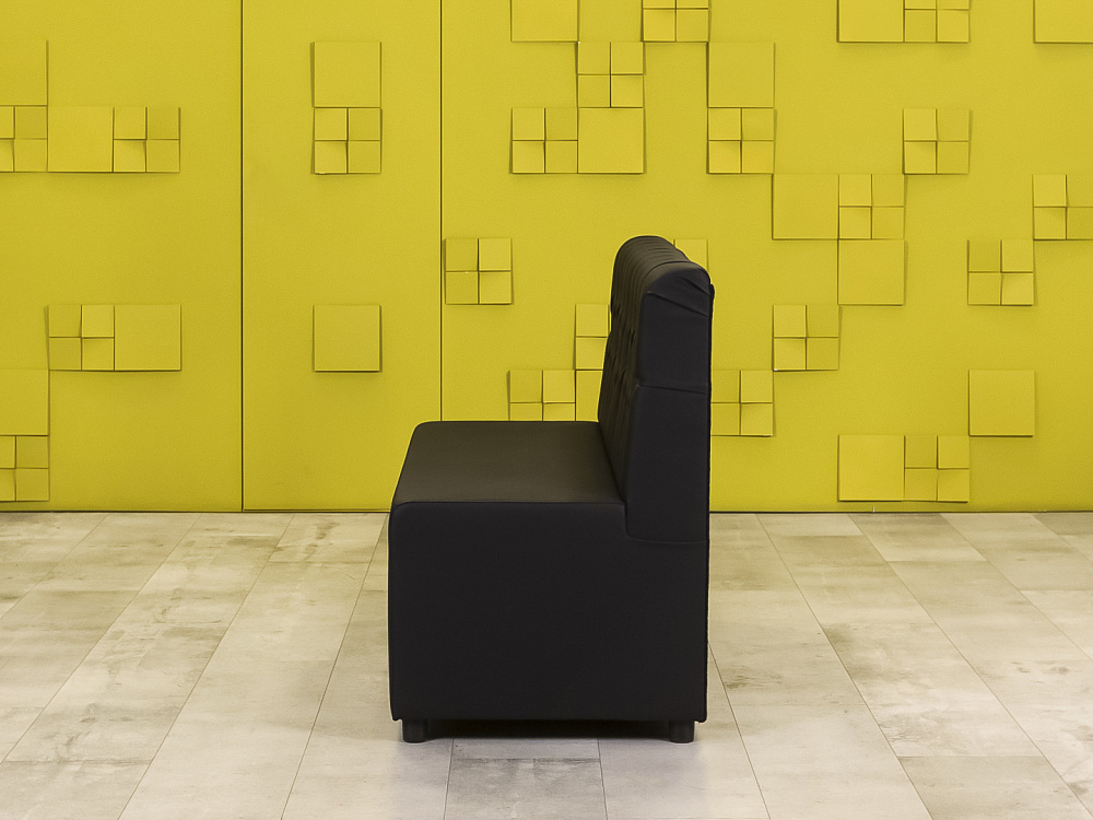 Офисный диван Кожзам Чёрный Россия  ДНКЧ-20016