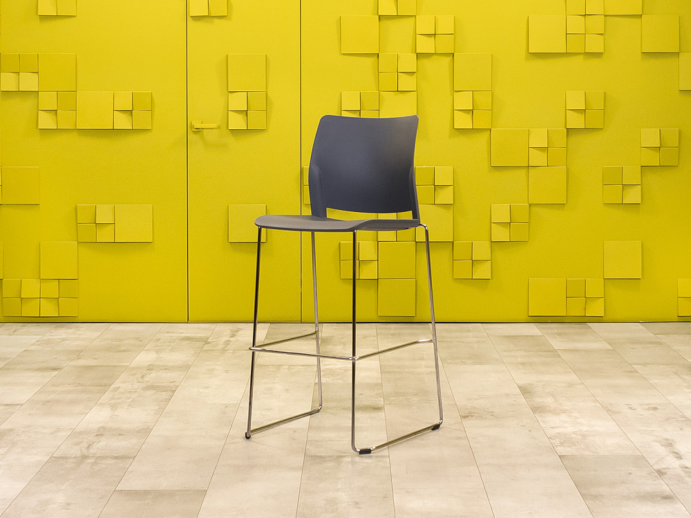 Барный стул на полозьях Bejot Пластик Серый Италия_УДПС-261223