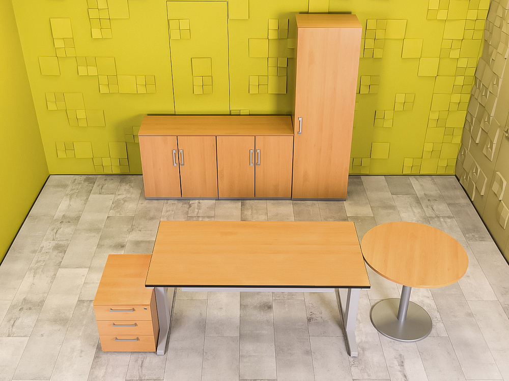 Кабинет руководителя  Steelcase ЛДСП Ольха Франция  КРЛ3-04026