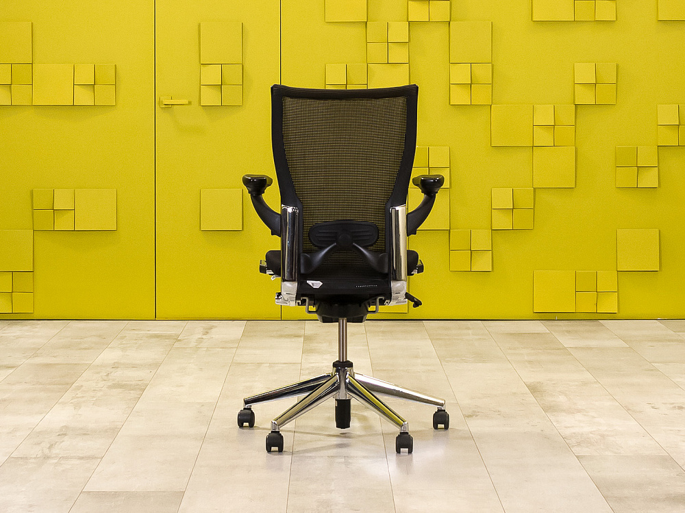 Офисное кресло руководителя на колесах HAWORTH Ткань Чёрный США_КПТЧ1-201123