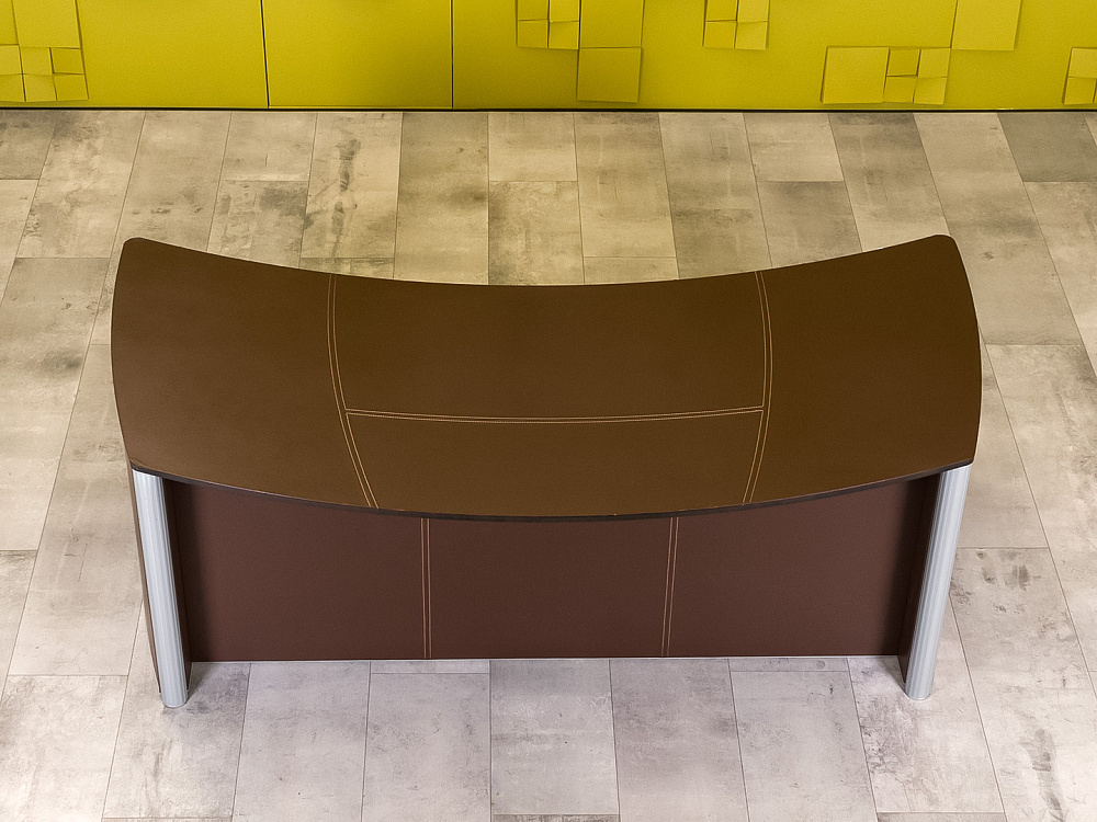 Стол для руководителя ENRICO PELLIZZONI 2000x1000 Кожа Коричневый Италия_СРЭК-210224