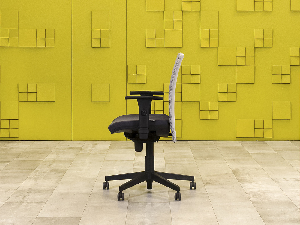 Офисное кресло для персонала на колесах FORSIT Ткань Серый Италия_КПТС2-250724