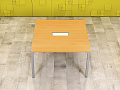 Офисный стол для переговоров Steelcase ЛДСП Ольха Франция  СГПЛ-04026