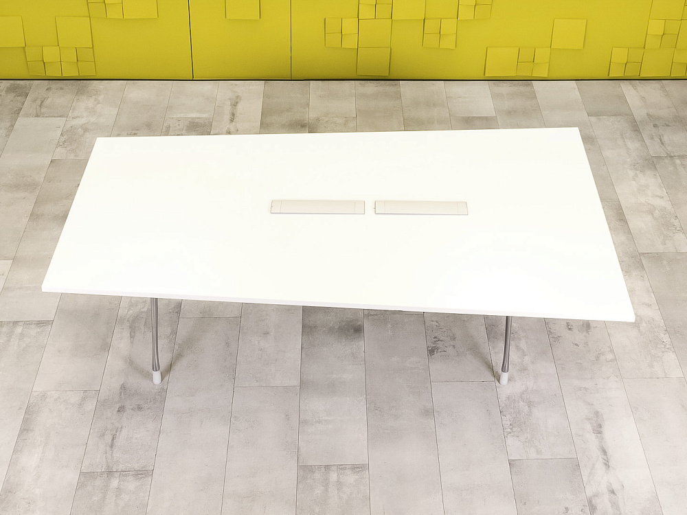 Офисный стол для переговоров Herman Miller 2200x1300x740 ЛДСП Белый США_СГПБ3-260923