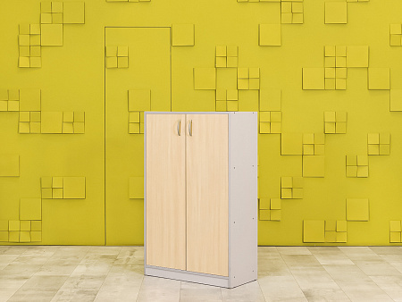 Шкаф для документов офисный  ЛДСП Клен Россия  ШД2ДВ-17125