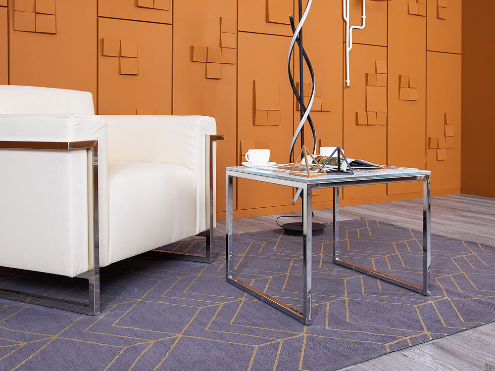 Журнальный столик  550х550х460 Стекло Прозрачный   (СЖПС-24025)