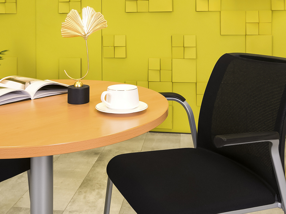 Офисный стол для переговоров Steelcase ЛДСП Ольха Германия  СГОЛ-04026