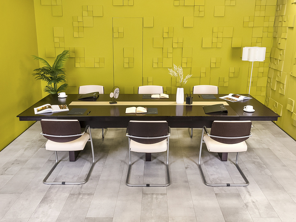 Офисный стол для переговоров  EUR/QUARANTA Шпон Венге Италия  СГПЕ-130824