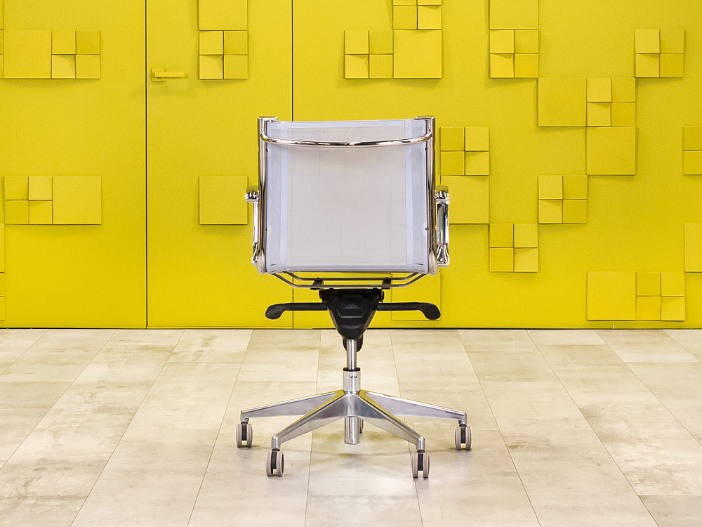 Офисное кресло для персонала на колесах Сетка Серый Италия_КПТС-160924