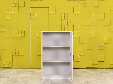 Шкаф для документов офисный  ЛДСП Клен Россия  ШД2ДВ-17125