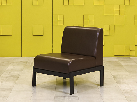 Мягкое кресло Лофт Сандра Кожзам Коричневый Россия  КНКК-18036