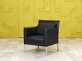 Комплект мягкой мебели WALTER KNOLL 1300x690 Кожа Чёрный Германия_ДНКЧК-190124