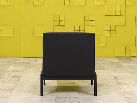 Мягкое кресло Лофт Сандра Кожзам Чёрный Россия  КНКЧ-18036