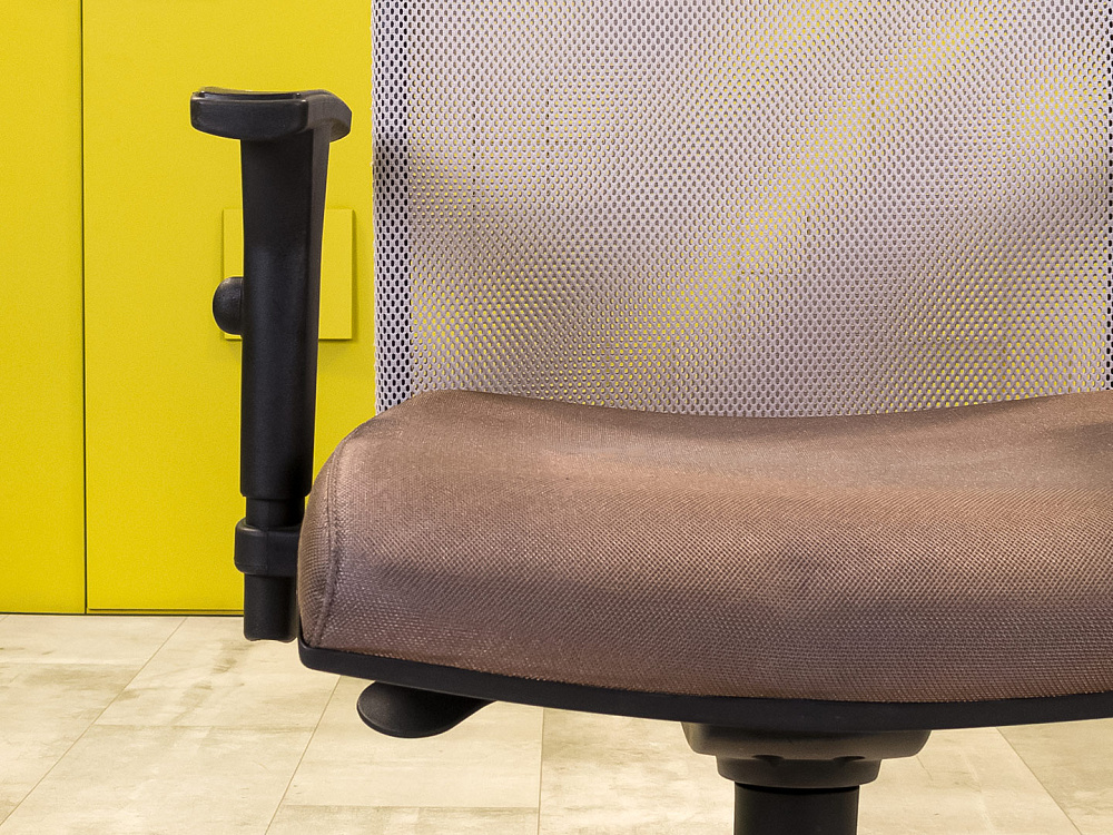 Офисное кресло для персонала на колесах FORSIT Ткань Серый Италия_КПТС1-250724