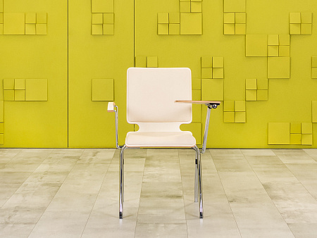 Конференц кресло для переговорной на ножках AXO Кожзам Бежевый Польша_КНКБ-230623