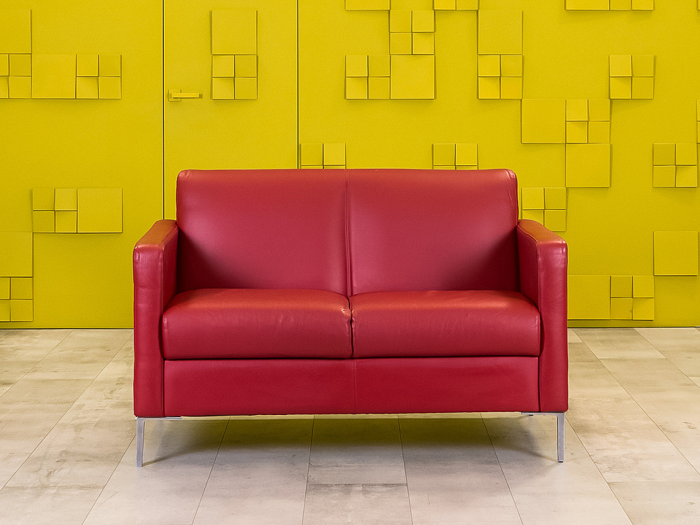 Офисный диван Herman Miller 1280x780 Кожа Красный США_ДНКК-270324